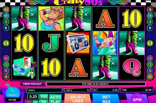 Enjoy The Casino Games in the Wonder Land with Crazy 80’s